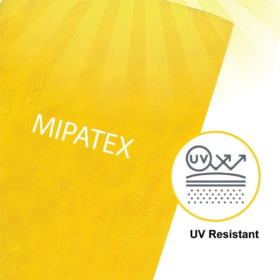 Mipatex Tarpaulin / Tirpal 8 Feet x 9 Feet 150 GSM (Yellow)