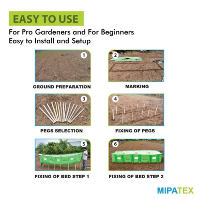Mipatex Vermi Compost Bed 450 GSM (Green)