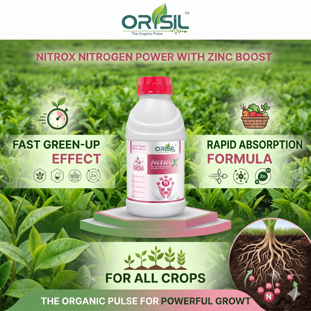 Annadata Orisil Nitrox N46% Zn5% Urea Ammonium Nitrate With Zinc