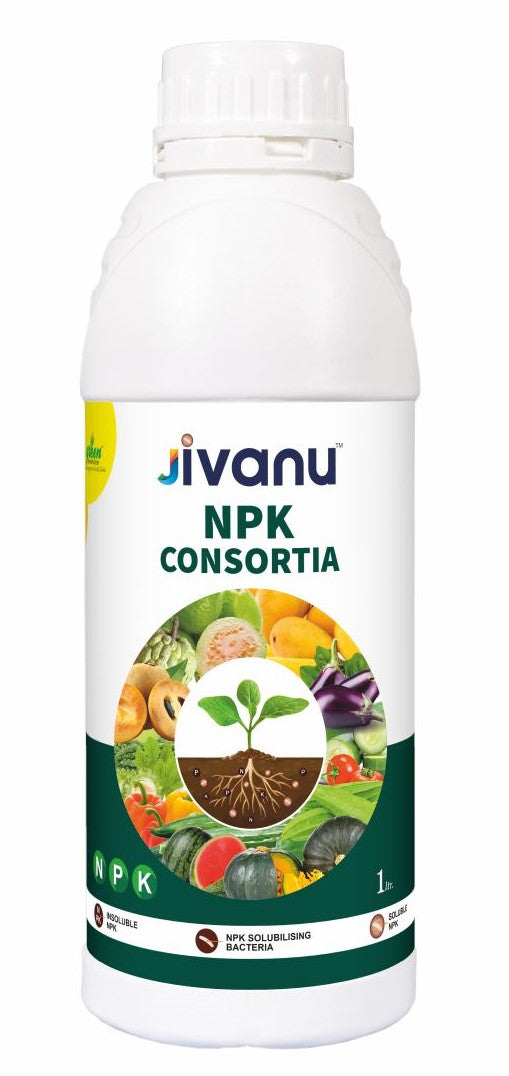 Green Revolution Jivanu NPK Consortia Bacteria Liquid - 1 Litre