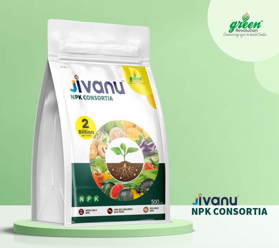 Green Revolution Jivanu NPK Consortia (Bacteria) - 500 Grams