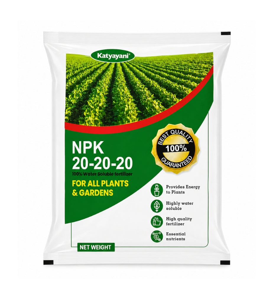 Katyayani N.P.K. 20:20:20 (Mix micro 10gms + Humic + fulvic acid 30gms) | 3 in 1 Pack