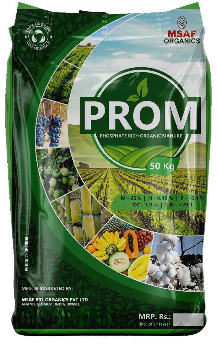 MSAF PROM - Phosphate Rich Organic Manure 50 Kg (For Maharashtra State Only)