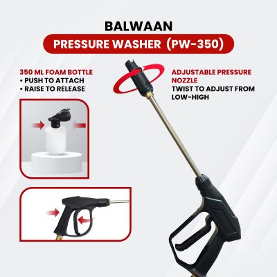 Balwaan Electric Pressure Washer PW-350