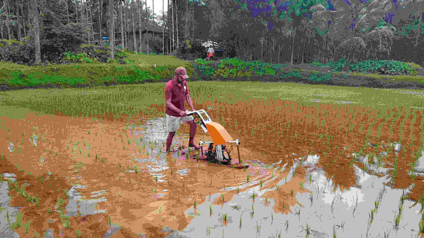Electric SRI Paddy Weeder – Single Row