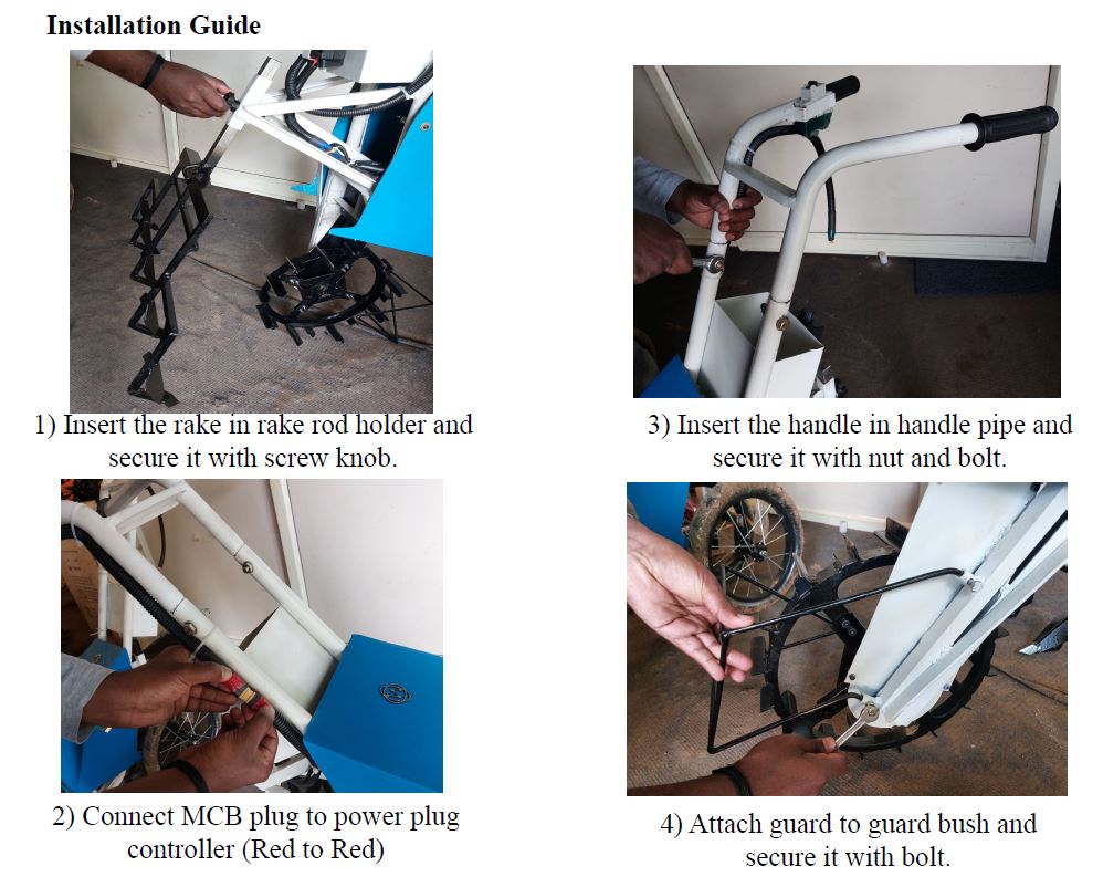 Rake King 250: Electric Poultry Raking Machine