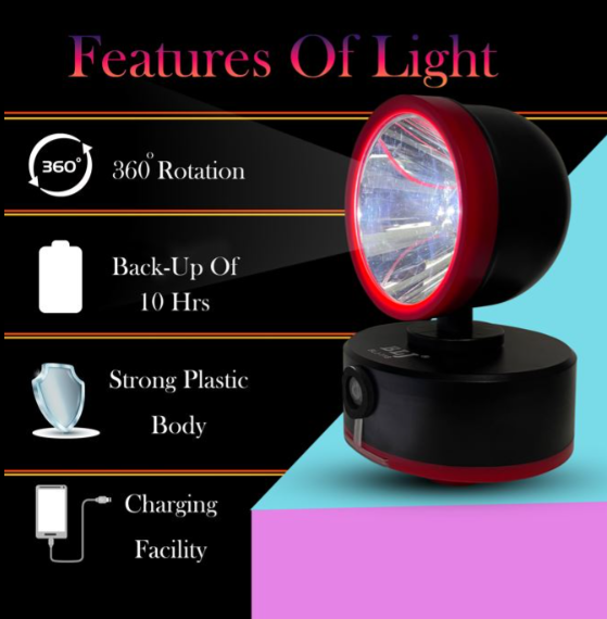 Rotating DC Light 50W for Crop Protection from Wild Animals