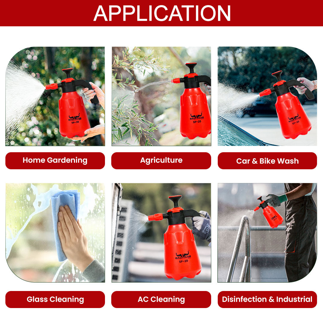 Balwaan Krishi 3 in 1 Manual Sprayer with 2 Litre Tank Capacity SP-20