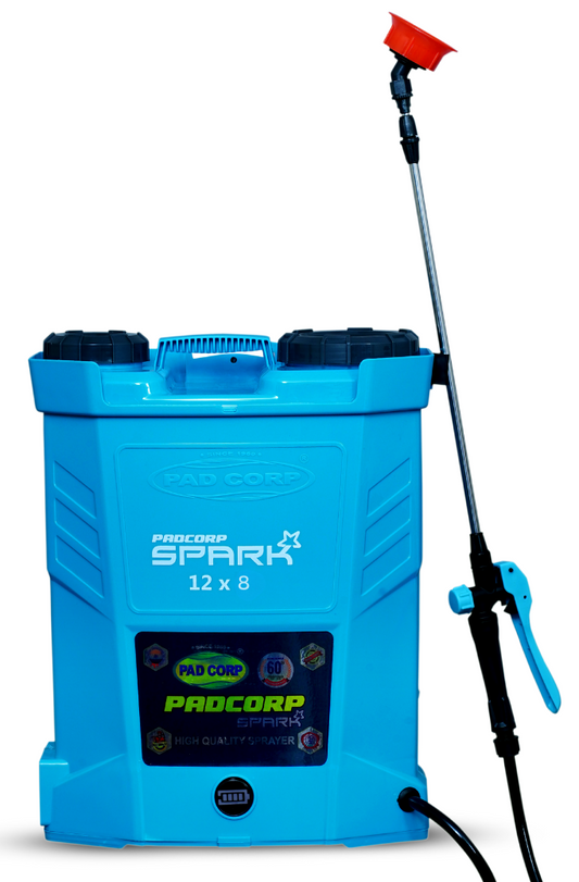 Pad Corp Spark Battery Operated Sprayer, 12 Volt x 8 Amp Battery - 16 Litre Tank Capacity
