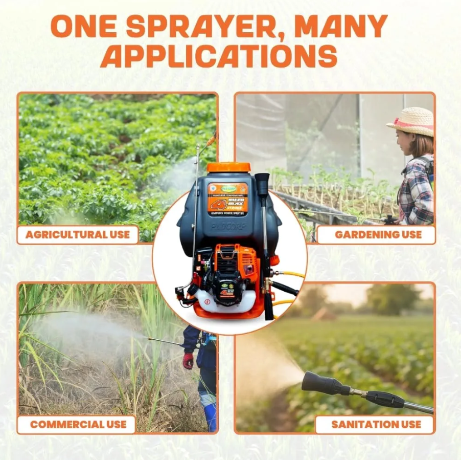 Pad Corp Suzo Max Turbo Power Sprayer Petrol Engine | Stroke Petrol Engine | 20 Litre Tank
