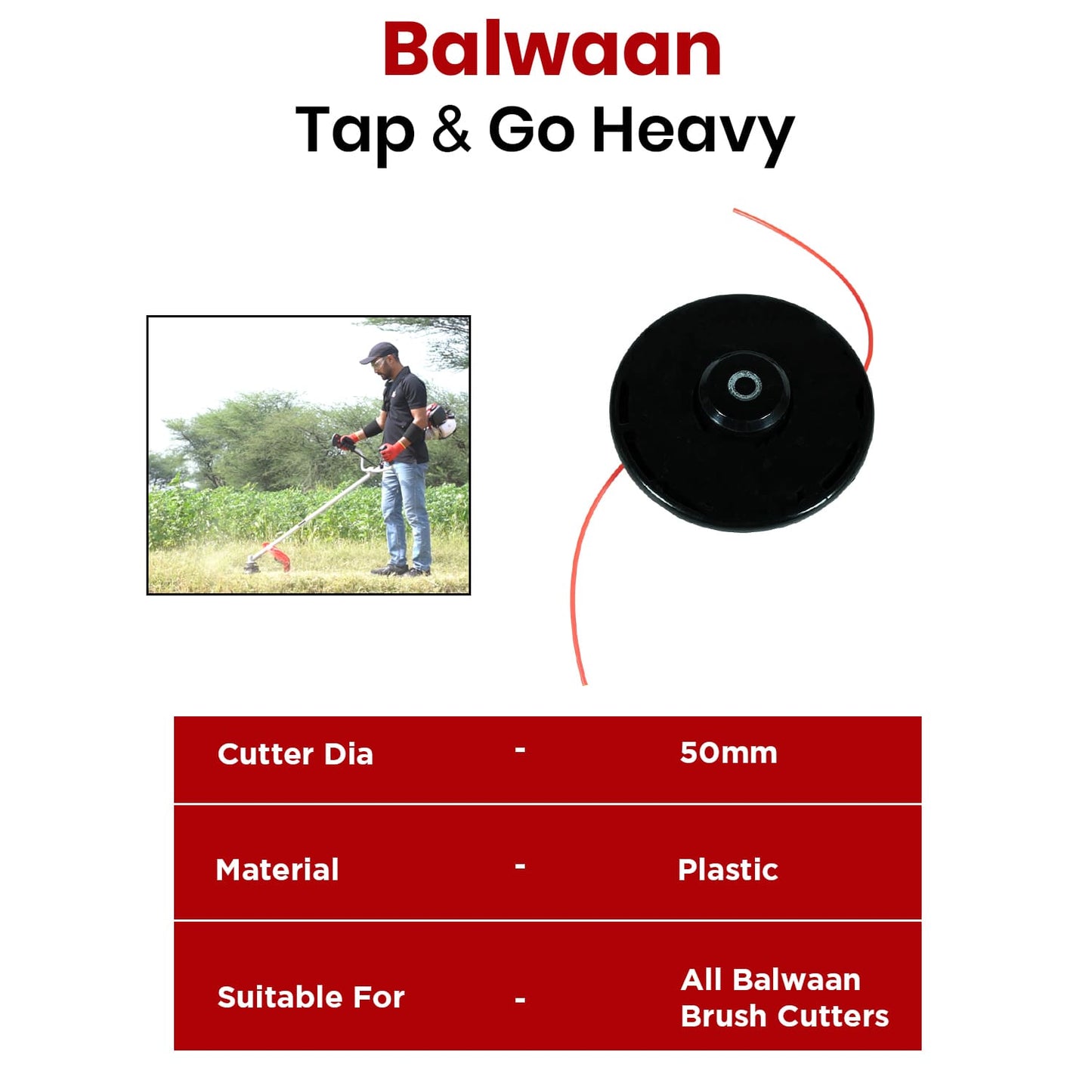 Balwaan Tap 'N' Go Heavy (Red/Black)