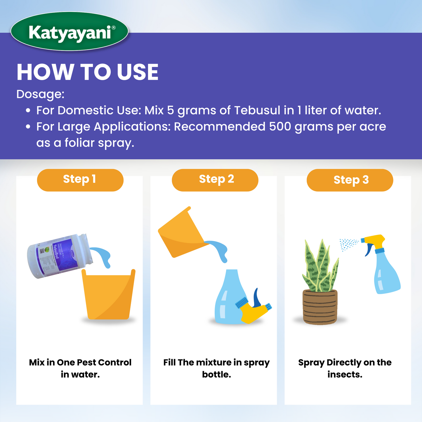 Katyayani Tebuconazole 10 % + Sulphur 65 % WG