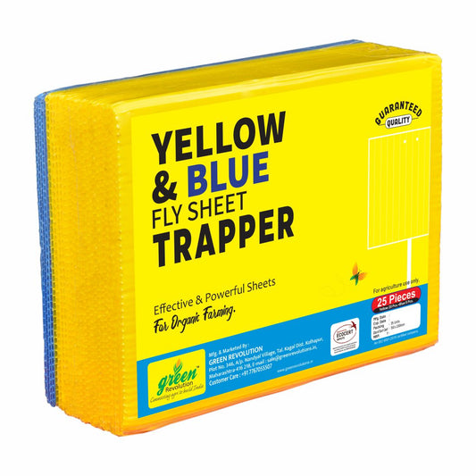 Green Revolution ECO Sticky Trap pack of 25 pieces | A5 Size