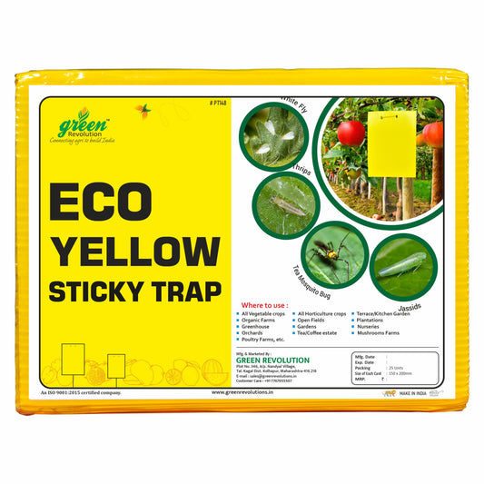Green Revolution Eco Yellow Sticky Trap | Size A5, 150mm x 200mm