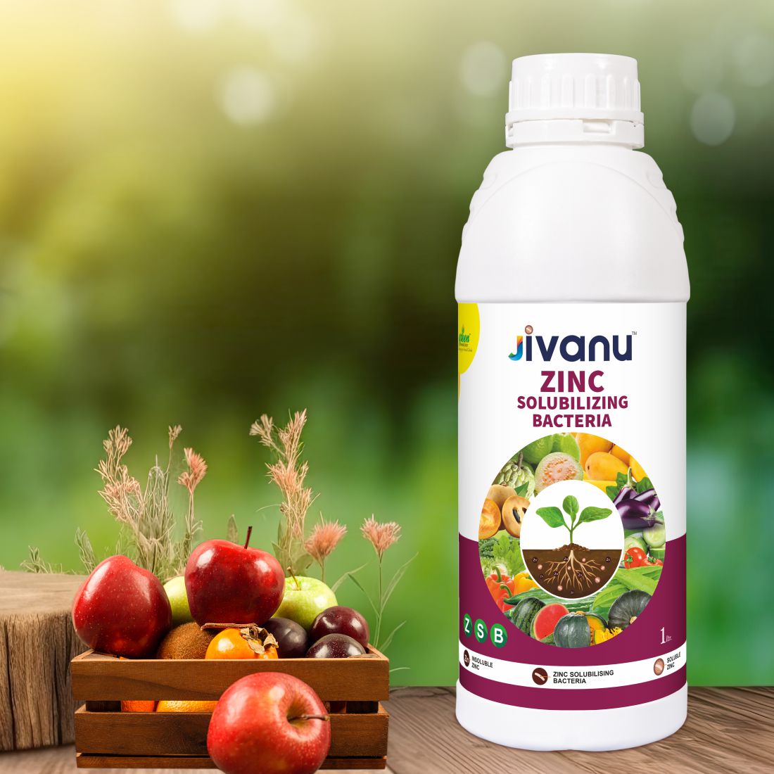 Green Revolution Jivanu Zinc Solubilizing Bacteria (ZSB) Liquid- 1 Litre
