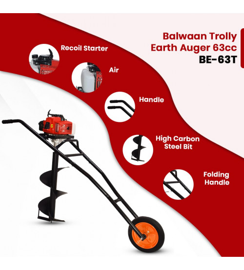 Balwaan 8 inch Earth Auger Drill Bit, MTAK-AC-EA-706